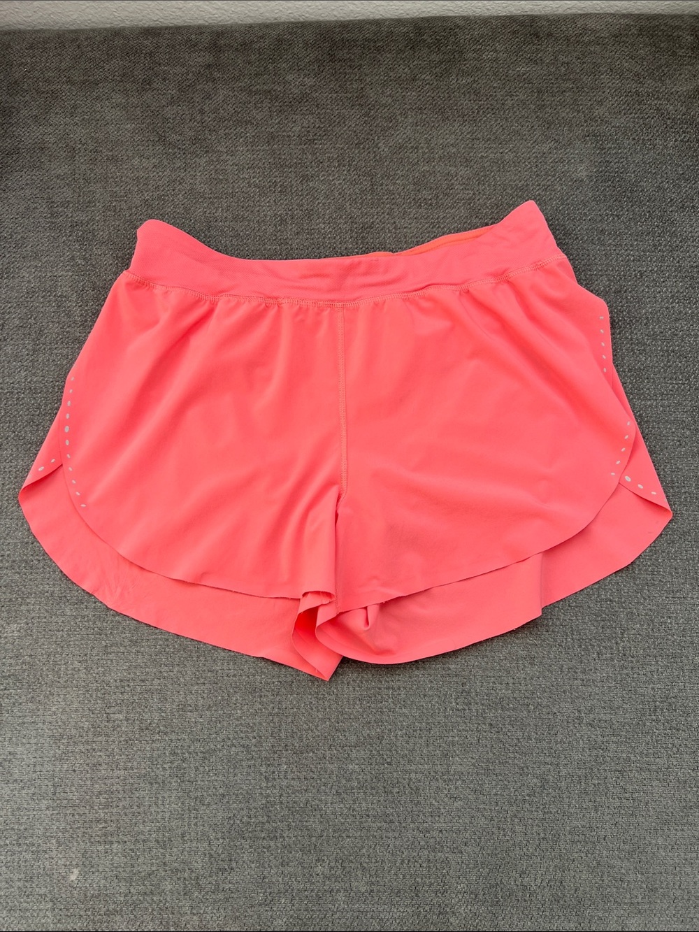 lululemon athletica Coral Pink Layered Running Shorts